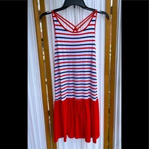 LANDS END SLEEVELESS SUMMER DRESS